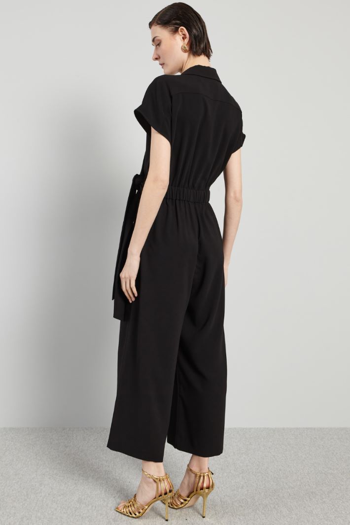 Jumpsuit with lapel collar Intrend - 2