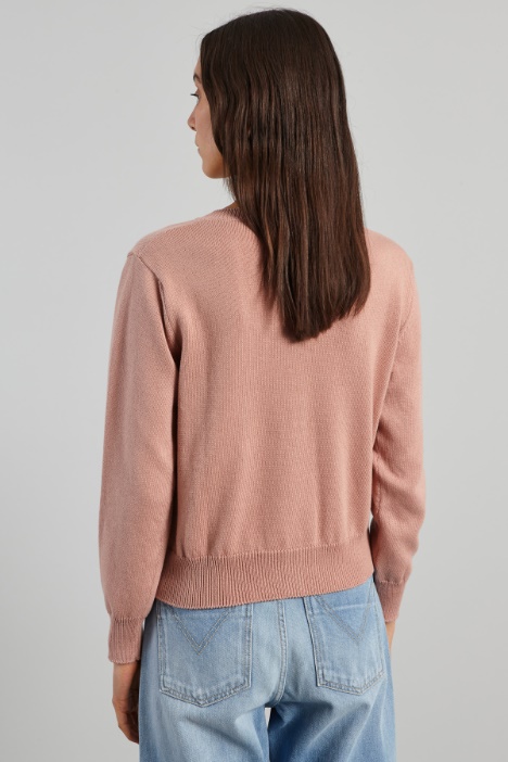 Cardigan con ricamo