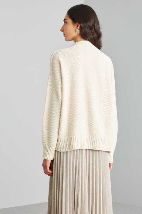 Cardigan morbido in cotone