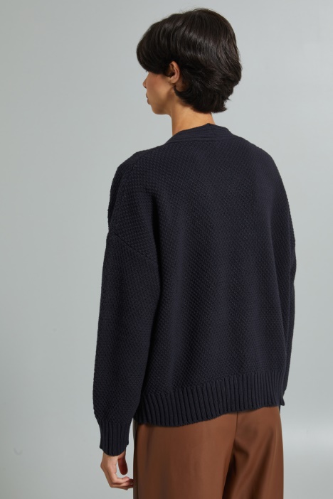 Cardigan morbido in cotone