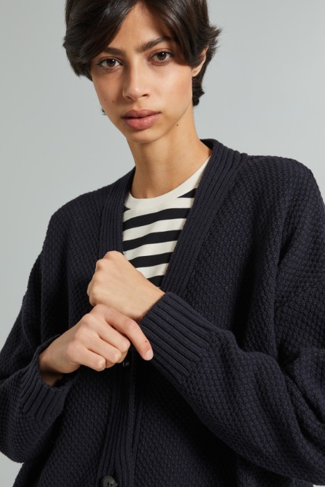 Cardigan morbido in cotone