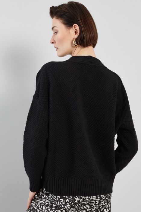 Cardigan morbido in cotone