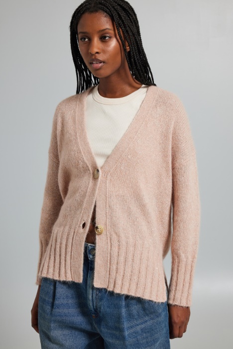 Micro-sequinned cardigan Intrend