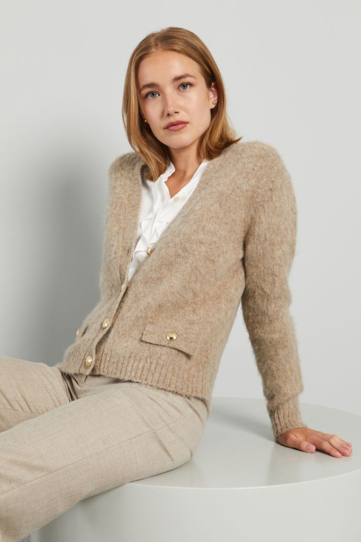 Cardigan with decorative flaps Intrend - 4