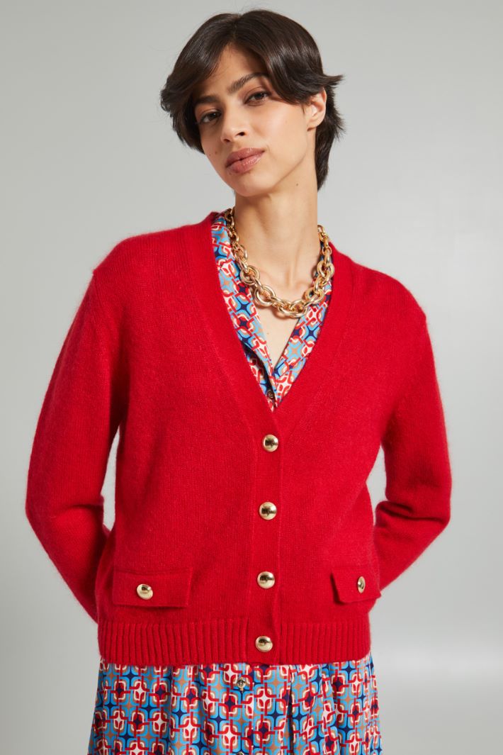 Cardigan with decorative flaps Intrend - 4