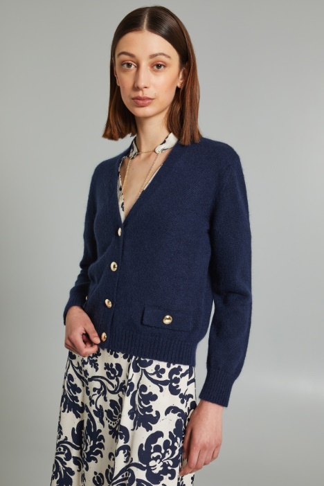 Cardigan with decorative flaps Intrend