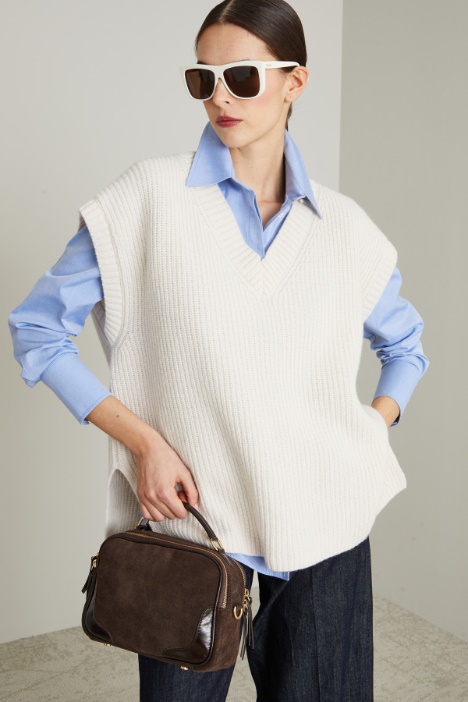 Gilet over in lana - Intrend