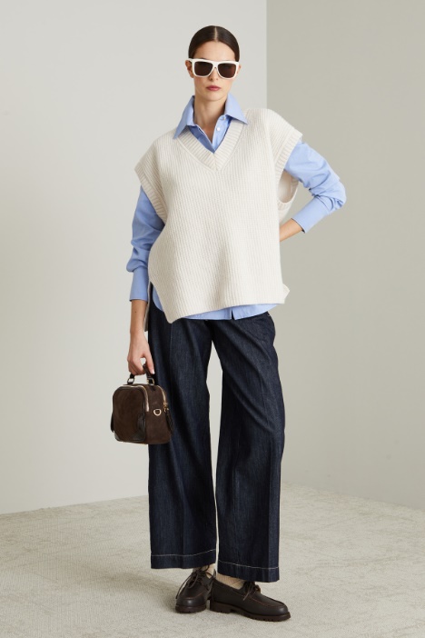 Gilet over in lana - Intrend
