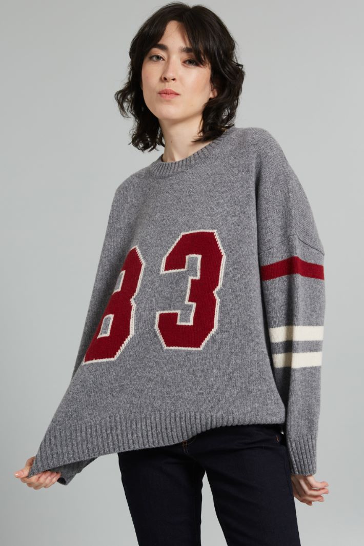 Inlaid wool sweater Intrend - 3