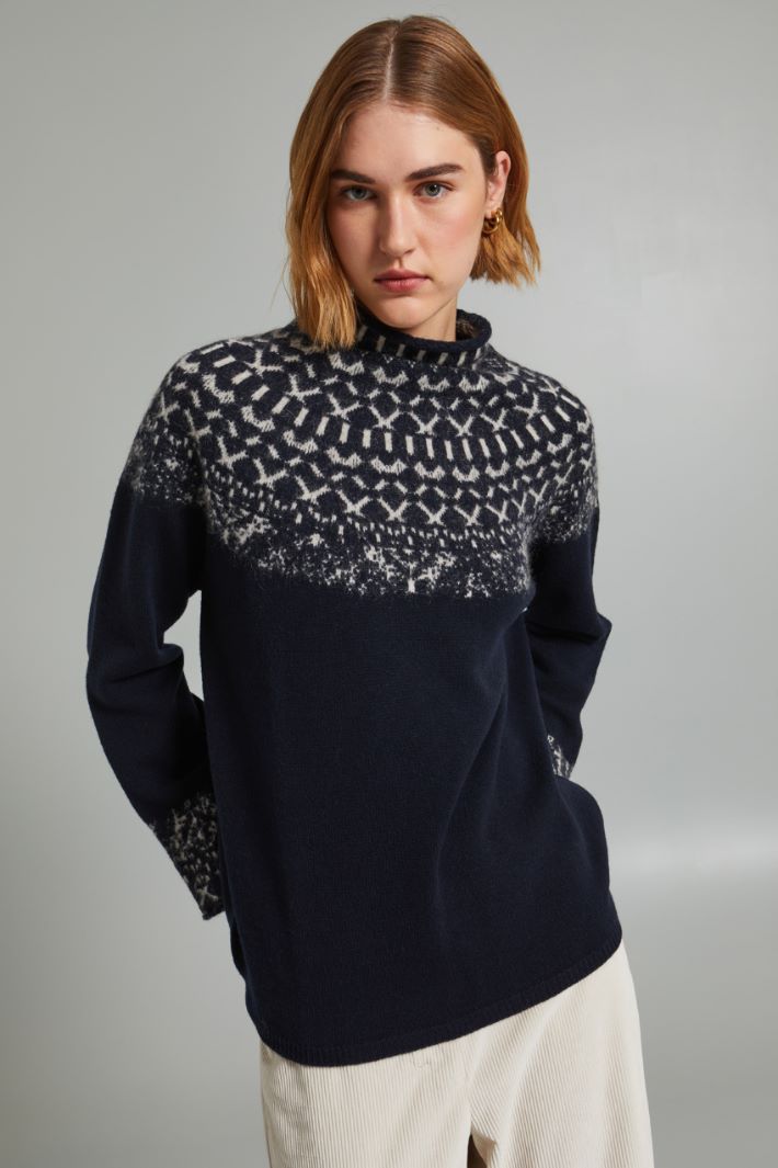 Wool and cashmere sweater Intrend - 3