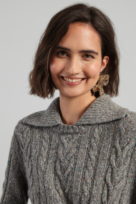 Jersey con cuello de chal