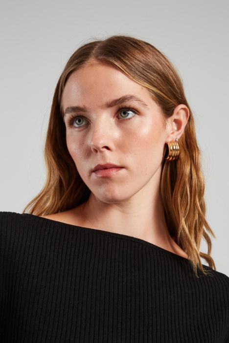 Jersey ajustado de canalé