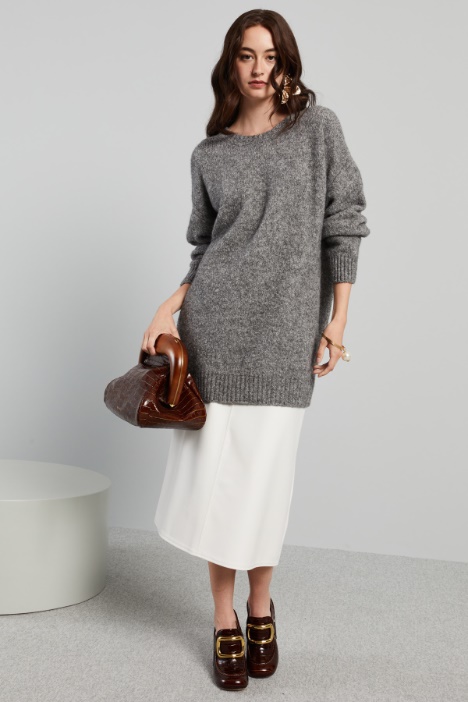 Oversized melange sweater Intrend