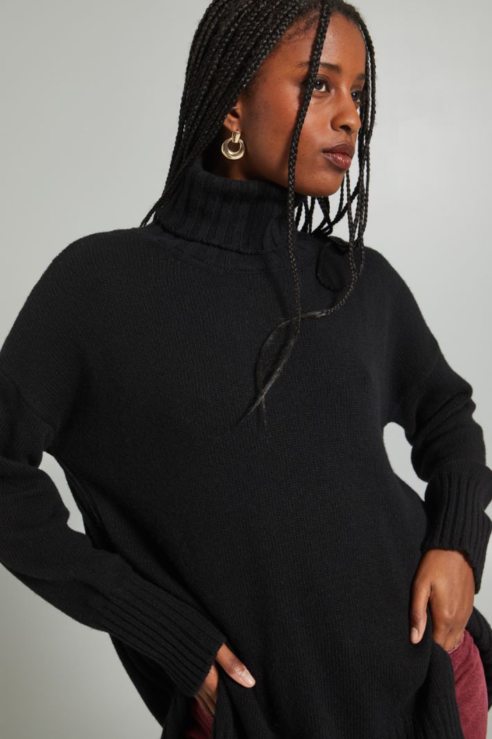 High neck sweater with slits Intrend - 4