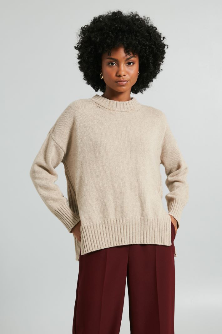 Side slit sweater Intrend - 3