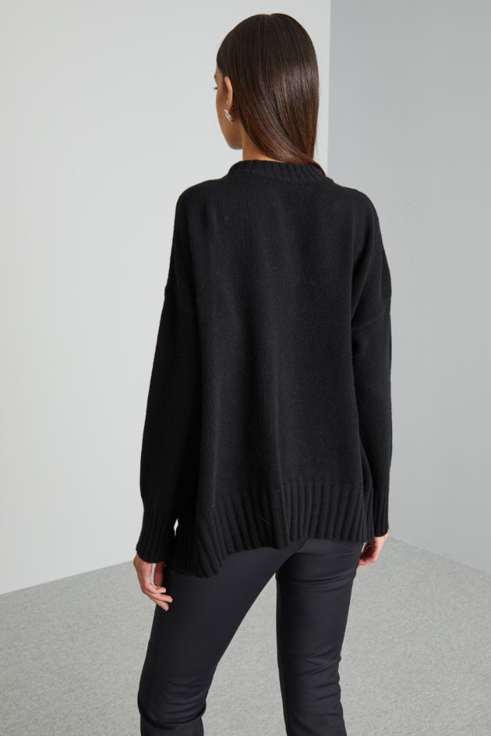 Side slit sweater Intrend - 2