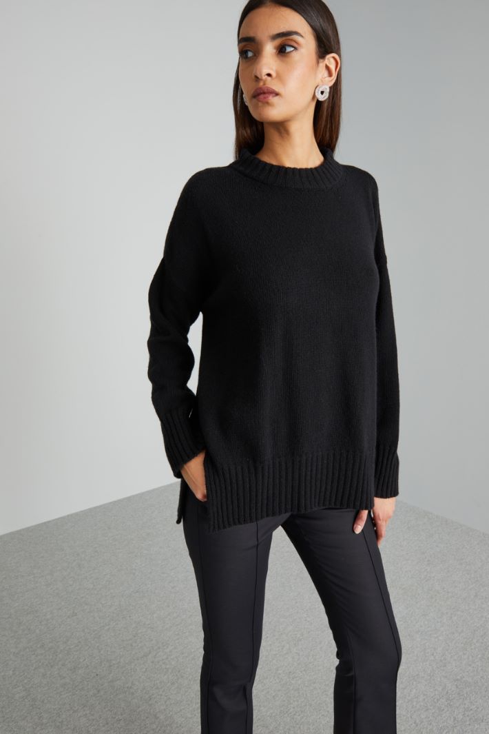 Side slit sweater Intrend - 3