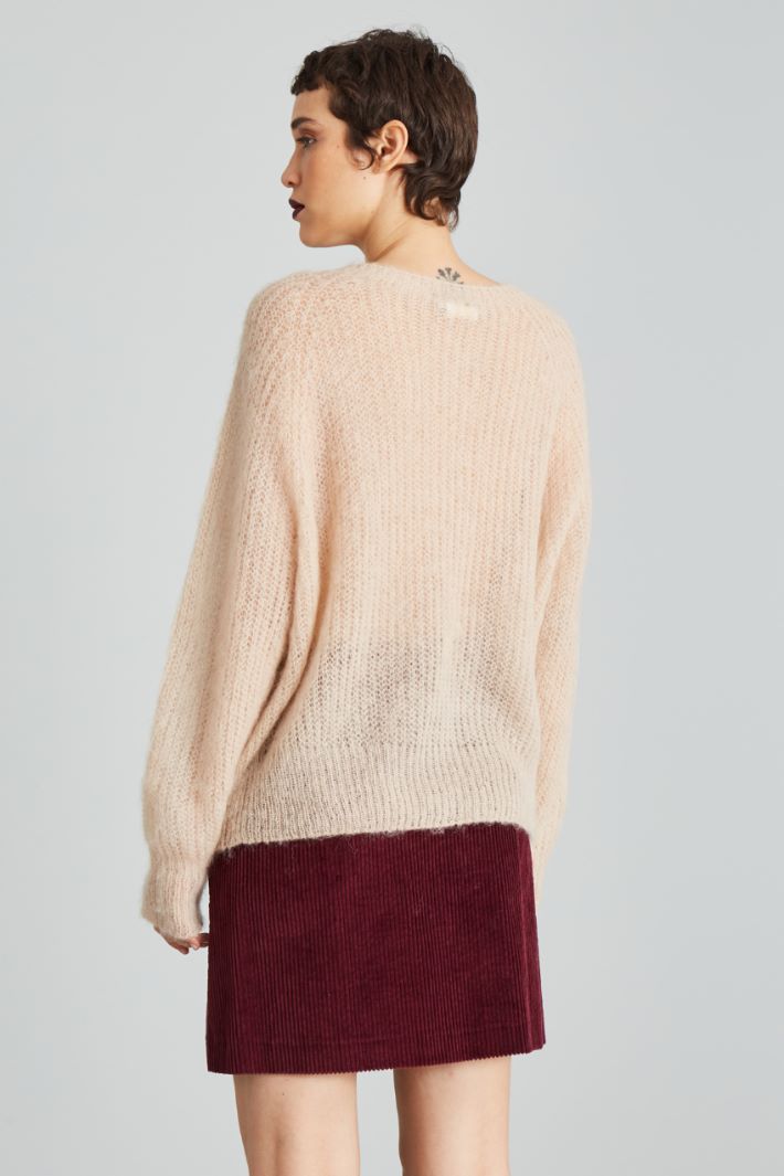 Round neck mohair sweater Intrend - 2