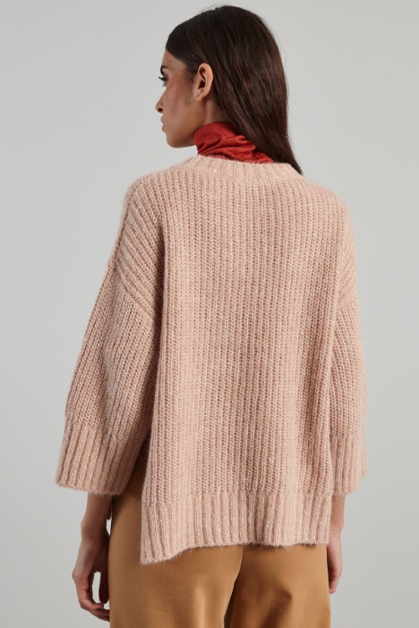 Maglia con micro paillettes