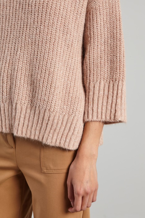 Maglia con micro paillettes