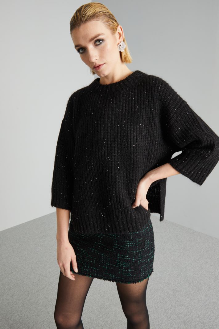 Micro-Sequinned sweater Intrend - 3