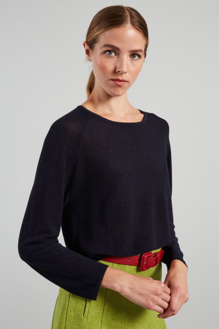 Loose lurex sweater Intrend - 3