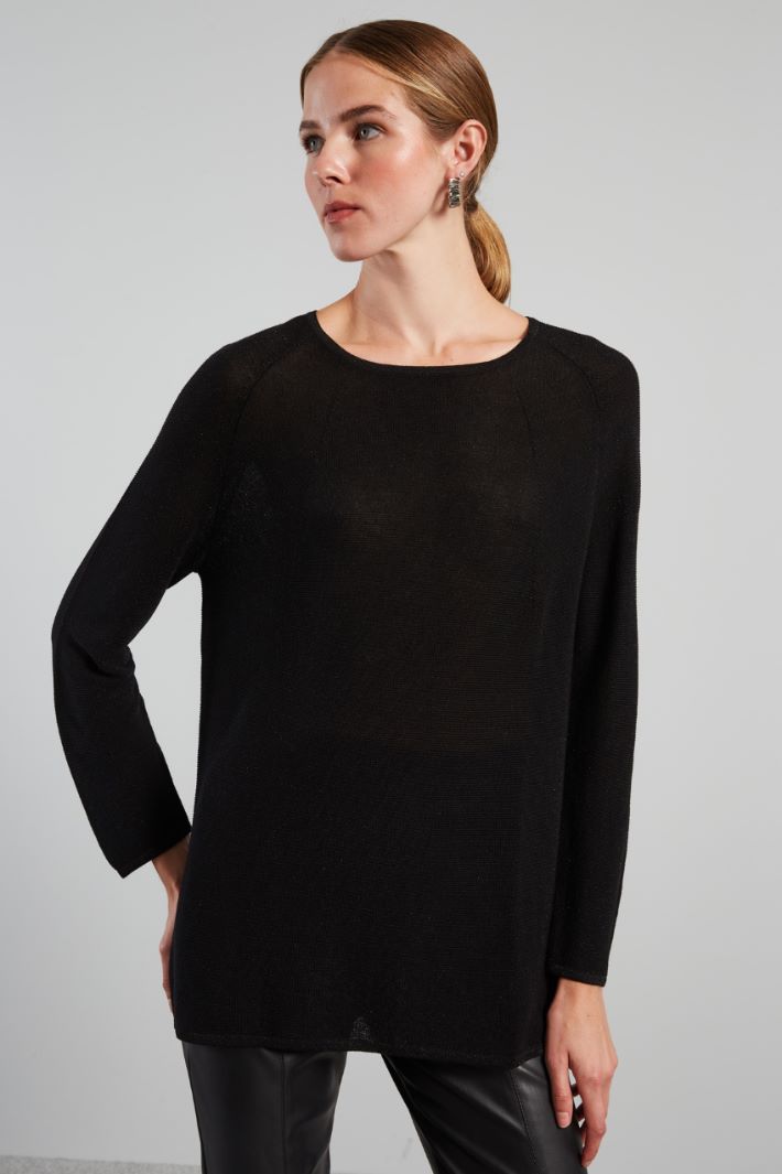 Loose lurex sweater Intrend - 3