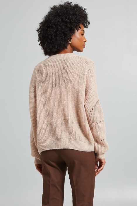 Maglia lamè in alpaca