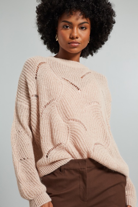 Maglia lamè in alpaca