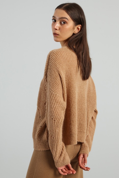 Maglia lamè in alpaca