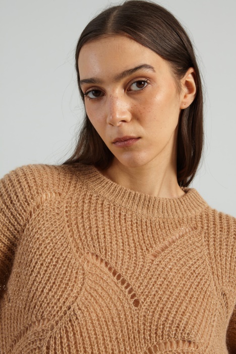 Maglia lamè in alpaca