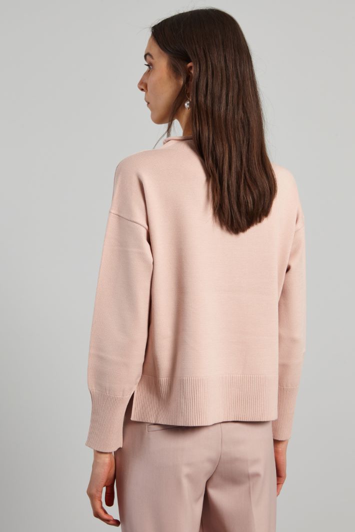 Slit-detail sweater Intrend - 2