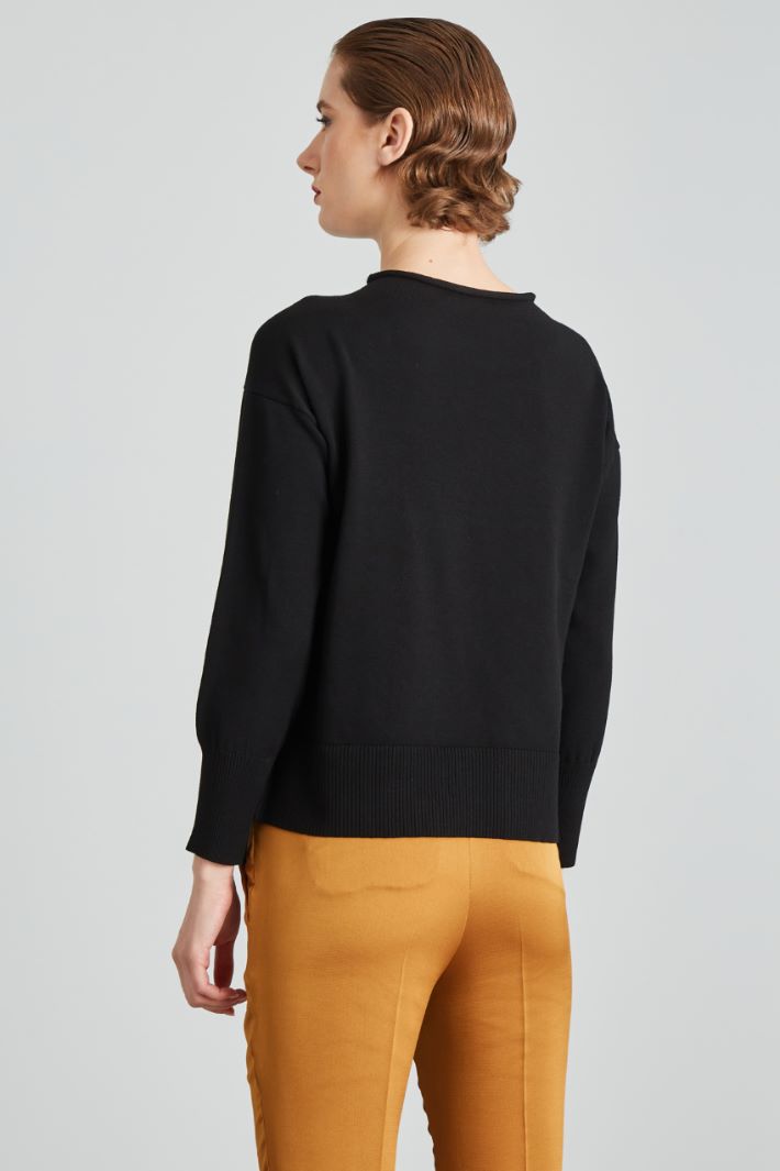 Slit-detail sweater Intrend - 2