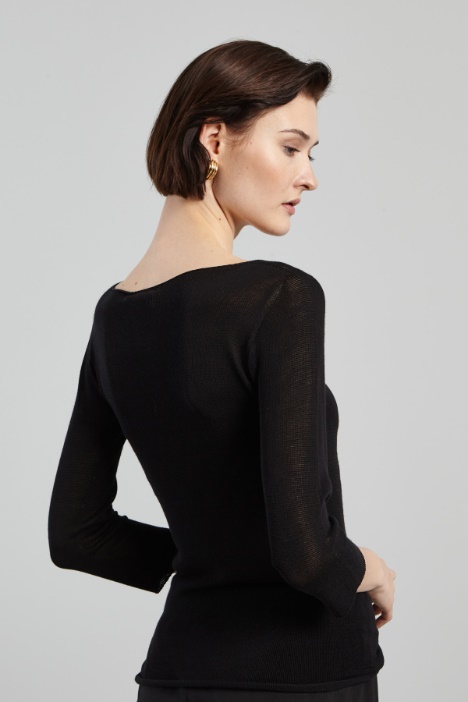 Maglia aderente in viscosa