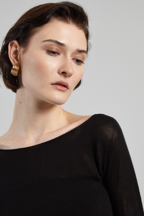 Maglia aderente in viscosa