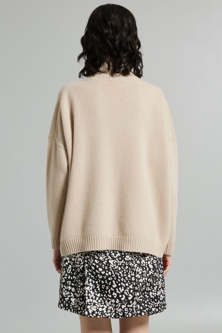 Oversized high neck sweater Intrend - 2