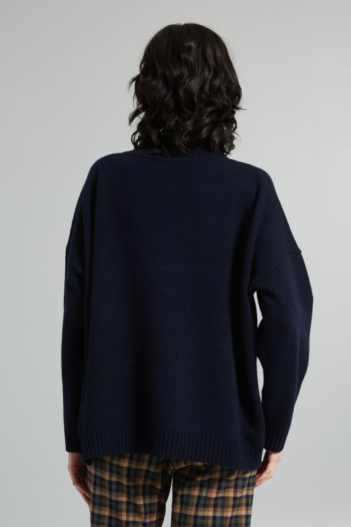 Oversized high neck sweater Intrend - 2