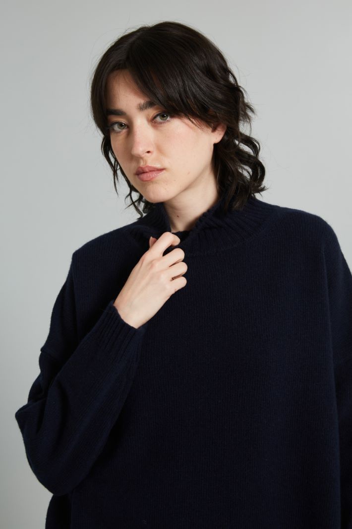 Oversized high neck sweater Intrend - 4