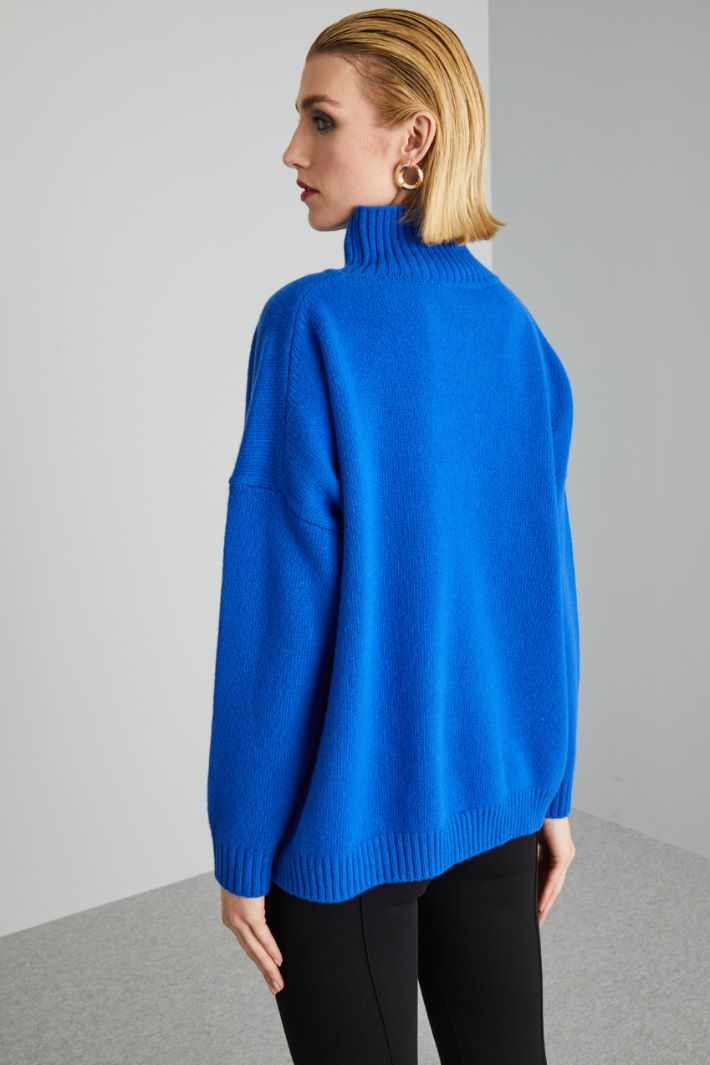 Oversized high neck sweater Intrend - 2