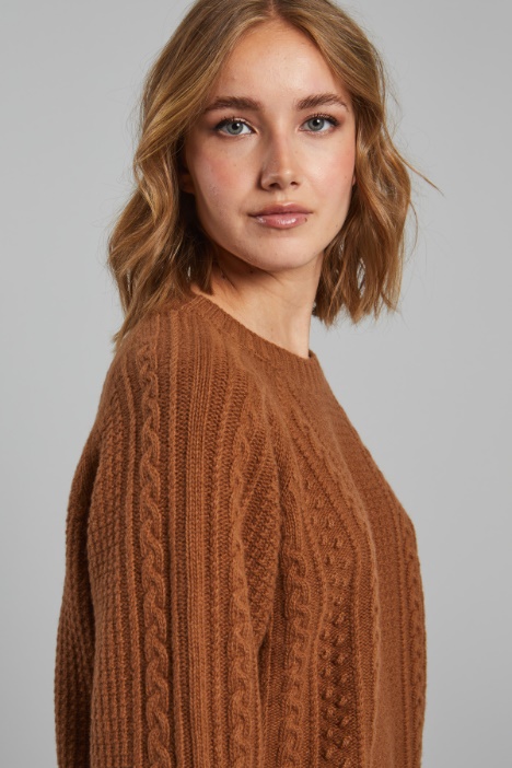 Maglia con motivo a rilievo