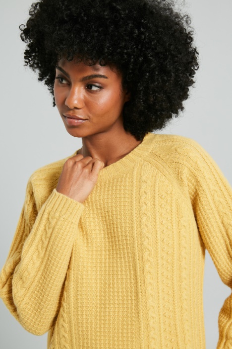 Maglia con motivo a rilievo