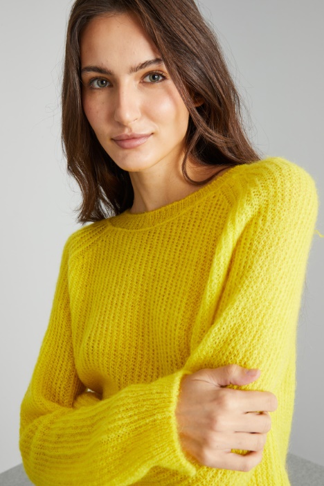 Maglia morbida in mohair