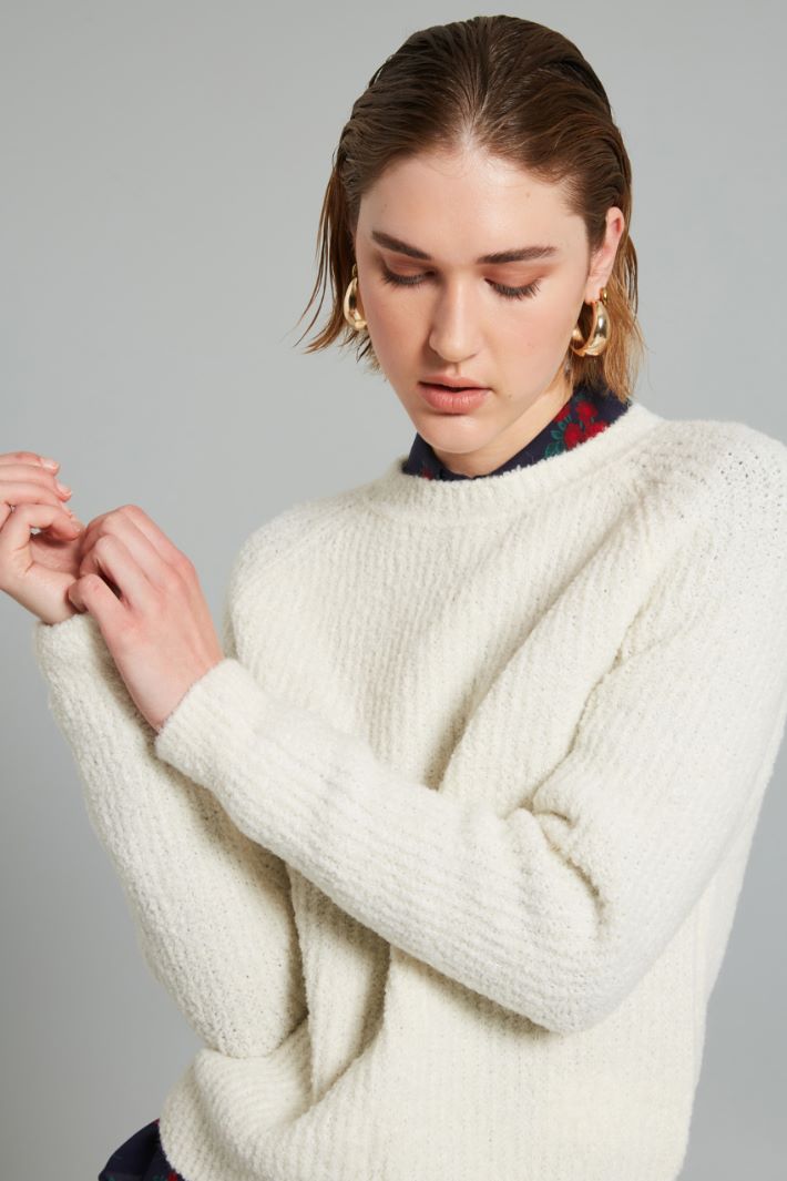 Bouclé mohair sweater Intrend - 4