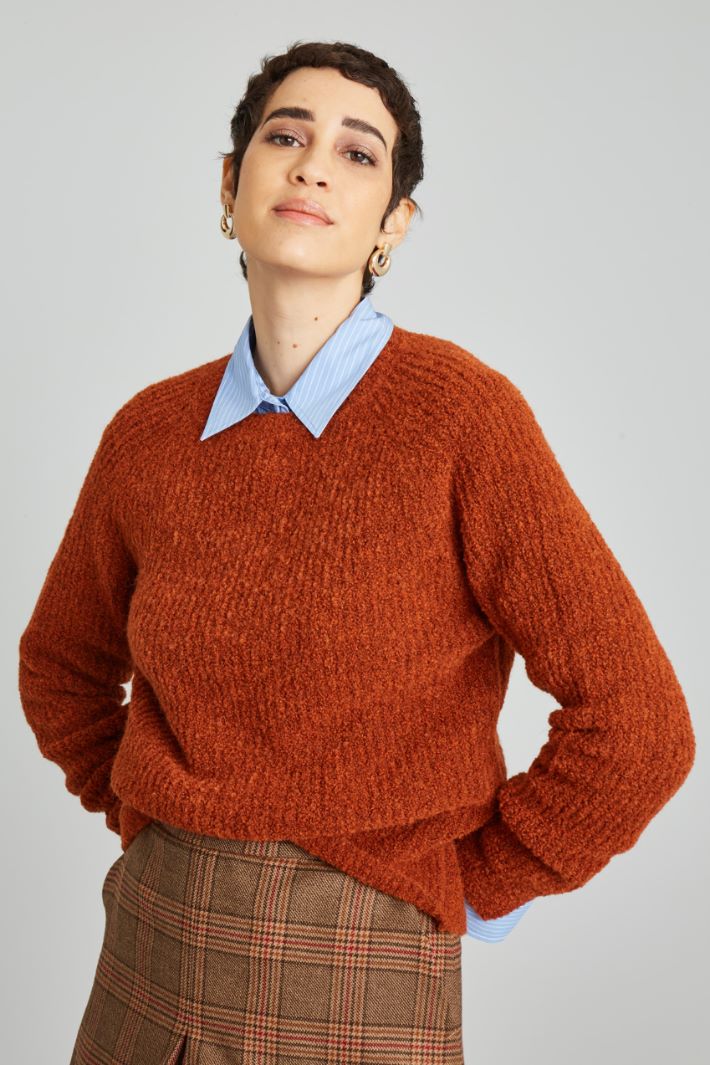 Bouclé mohair sweater Intrend - 3