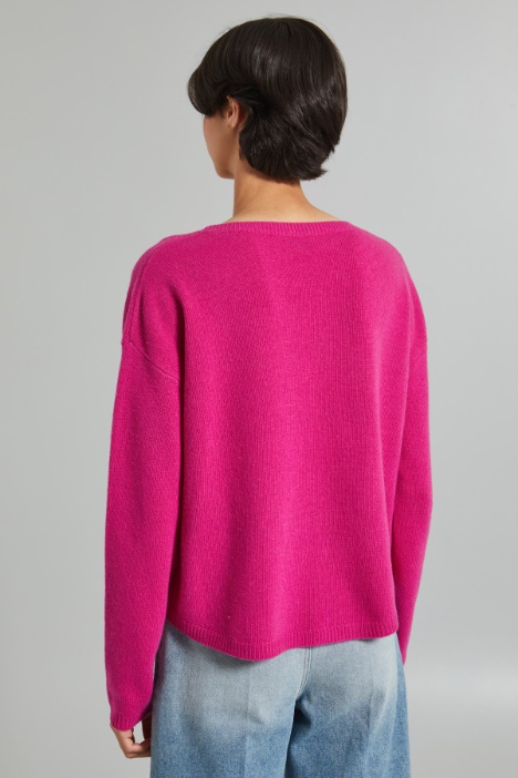 Maglia boxy con taschini