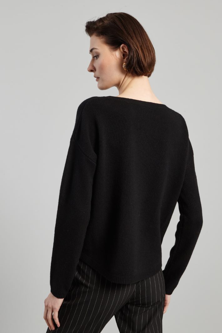 Boxy fit sweater with pockets Intrend - 2