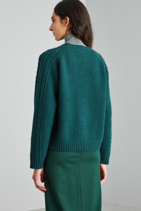 Maglia con motivo a rilievo