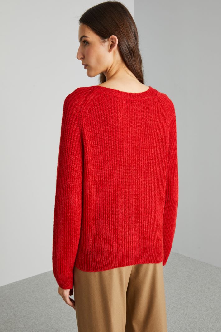 Rib-knit alpaca sweater  Intrend - 2