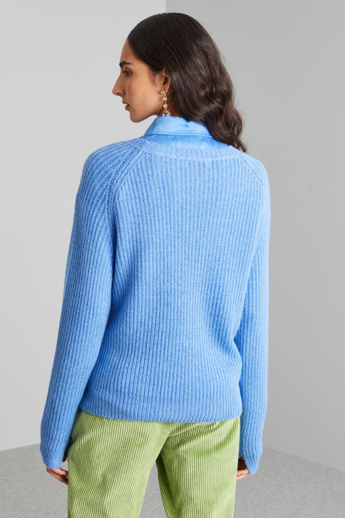 Rib-knit alpaca sweater  Intrend - 2