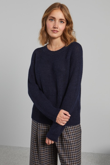 Rib-knit alpaca sweater  Intrend